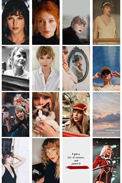 postifull Taylor Swift Poster Seti, Taylor Swift Kolaj Seti