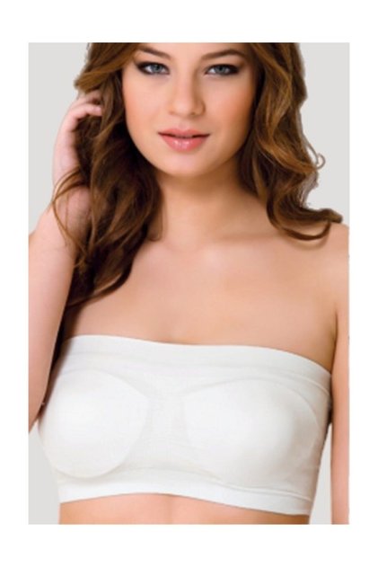 Strapless Padded Cupping Bra White