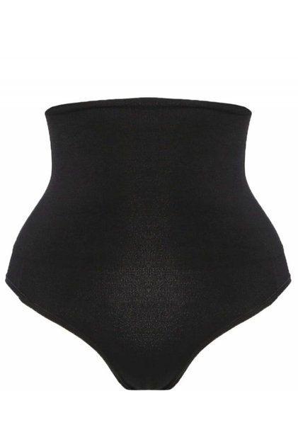 Women's Double Layer High Waist Snap Panties Corset Black 2019