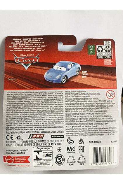 Mattel 2022 Yeni - New Disney Pixar Cars Sally Mavi Araba 1:64