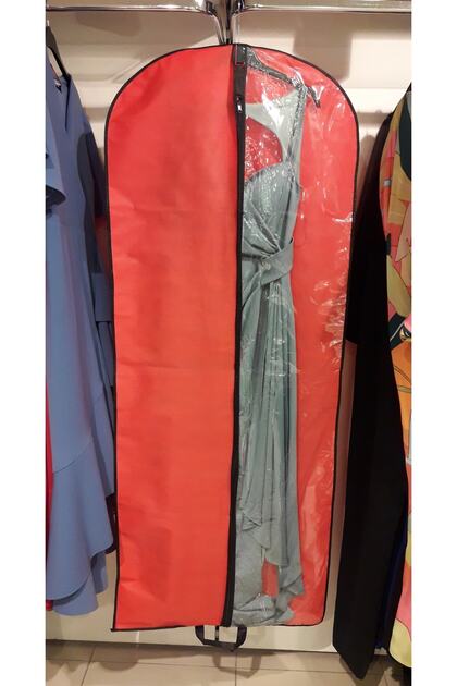 Evening Dress Protective and Carrying Case 64X160 cm Red