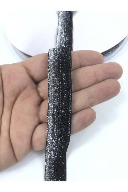 Silvery Gray Black Velvet Ribbon 2 cm Price Is for 1 Meter – Ribbon, Stylish Design, Women's Accessory – Kur
