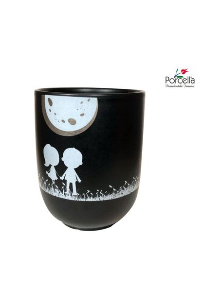 Kütahya Porselen Porcella Sevgililer Günü Tasarım Kupa Black Kupa - 2