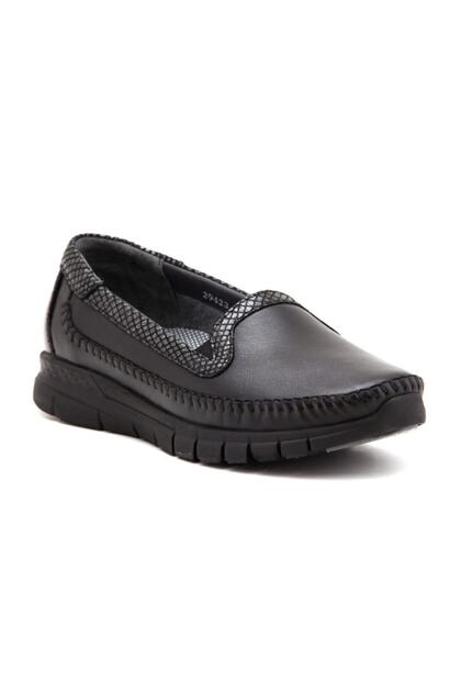 Women's Black Casual Leather 29423 Shoes 29423