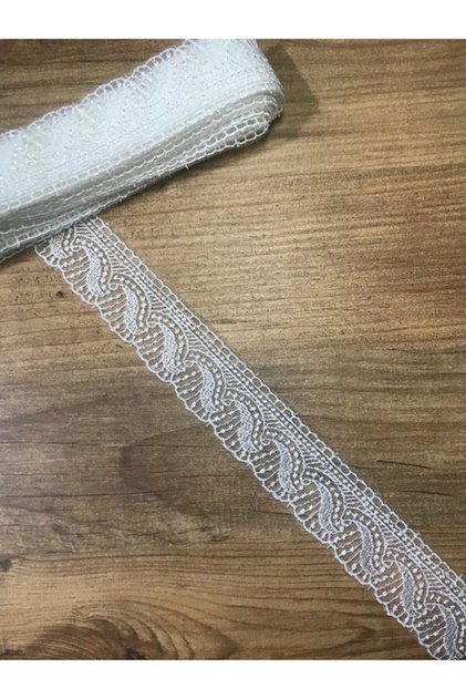 Efem Güpür Yelpaze Dantel Ekru Bant 9 Mt Havlu Kenarı Sofra Bezi