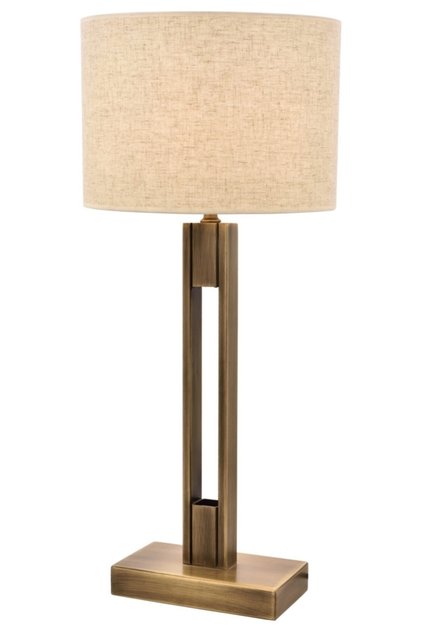 ML-9108-1E Eskitme Kaplama Abajur E27 Metal Kumaş H: 60 cm, Ø: 30 cm
