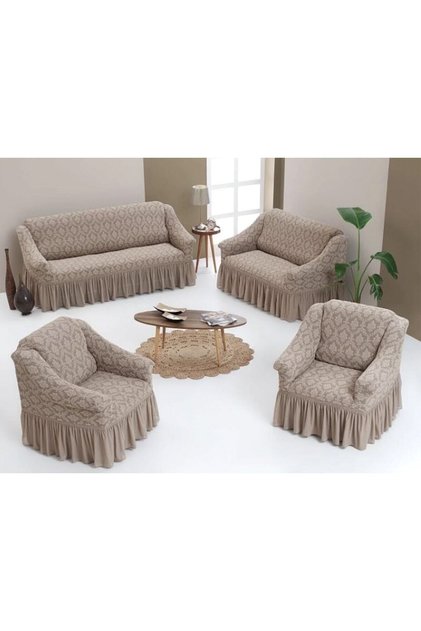 Jacquard Luxury Stretch Maxi Sofa Cover / Luxury Sofa Bed Cover-3+3+1+1