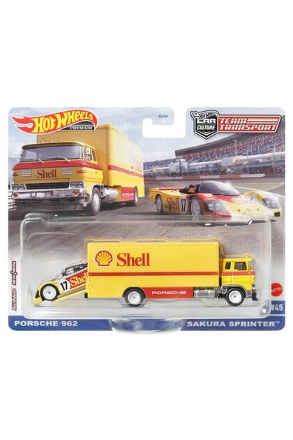 HOT WHEELS Premium Car Culture Team Transport Porsche 962 & Sakura
