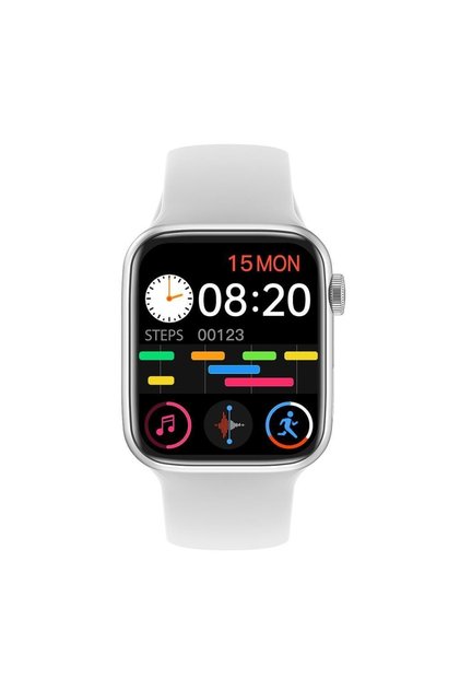 Wh7 44mm Akıllı Saat Gümüş Ios Android Uyumlu