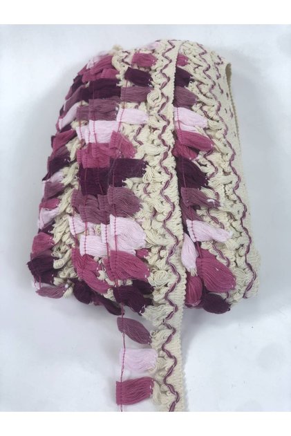 Purple Fuchsia Colored Decorative Fringe Tassel – Special Design, Accessory, Quality Production, Eye-Catching Style –