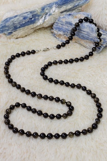 Obsidian Stone Necklace