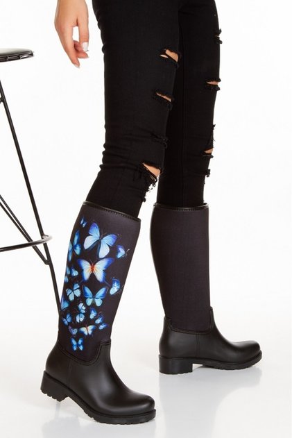 Butterflies Waterproof Women's Rain Boots