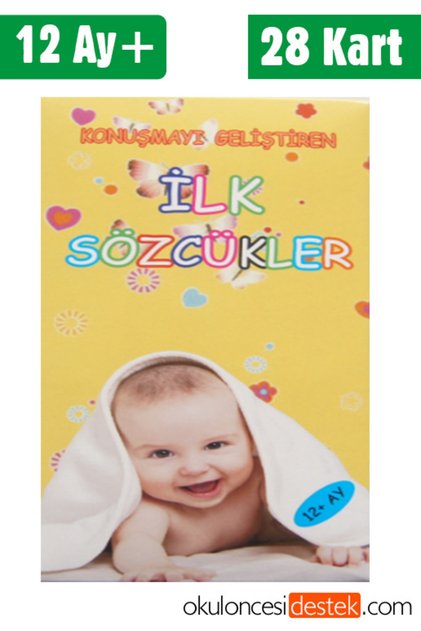 Yuka Toys 12 Months and Above First Words Cards to Improve Speech for Children