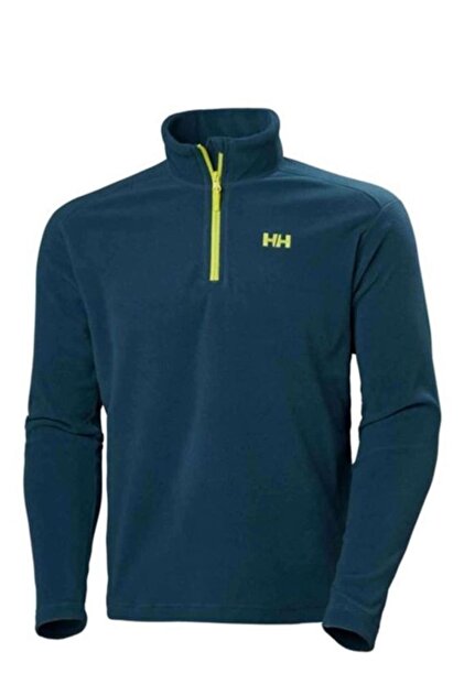 Helly Hansen Hh Mount Fleece Erkek Lacivert Yarım Fermuarlı Polar