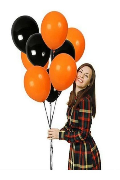 Halloween Halloween Orange & Black Balloon 20's