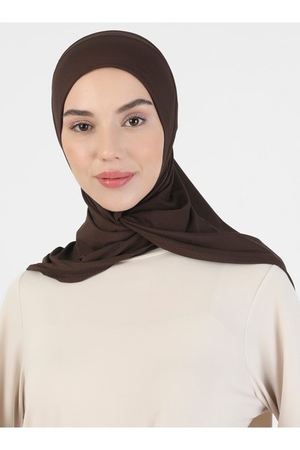 Hanfendy Series Premium Scarfs Hijab - St058 Light Brown (2905808)