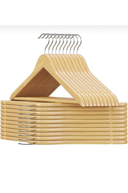 Wooden Hanger Clothes Dress Shirt And Trouser Hanger 50 Luxury Hangers