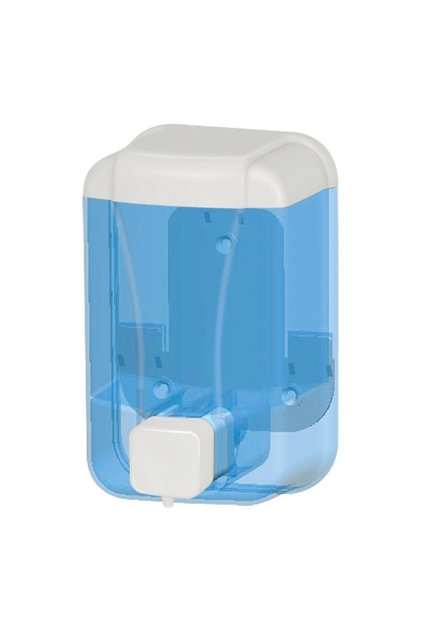Plastic Liquid Soap Dispenser Wall Mounted Transparent 500 Ml