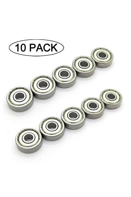 10 Adet 625zz Rulman - Metal Mühürlü Çok Amaçlı Bilye Rulman - 5x16x5 Ölçülerinde 10 Adet