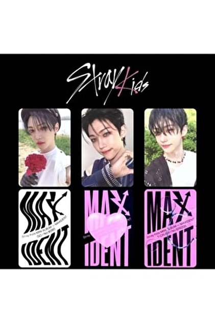 Kpop Dünyasi Stray Kıds Hyunjin '' Maxident '' Albüm Kart Seti