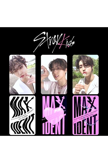 stray kids maxident フィリックス　直筆サイン Kpop Dünyasi Stray Kıds Felix '' Maxident '' Albüm Kart Seti