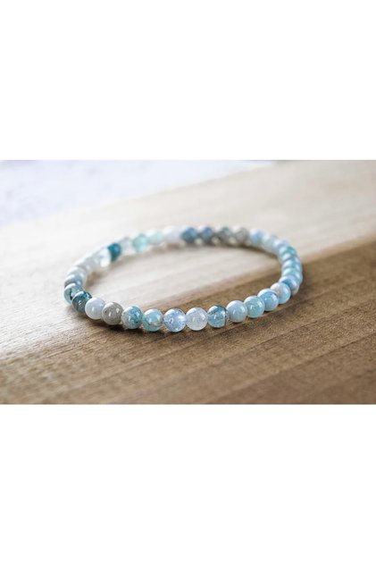 Unisex - Elegant > Turkuaz Renk Aquamarin Doğal Taş Padore Bileklik