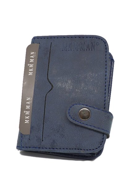 Navy Blue Nubuck Wallet