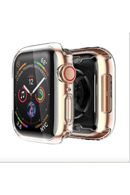Gate Apple Watch 44 Mm Uyumlu Şeffaf Silikon Kılıf Iwatch 44mm Tam Koruma Koruyucu - 1