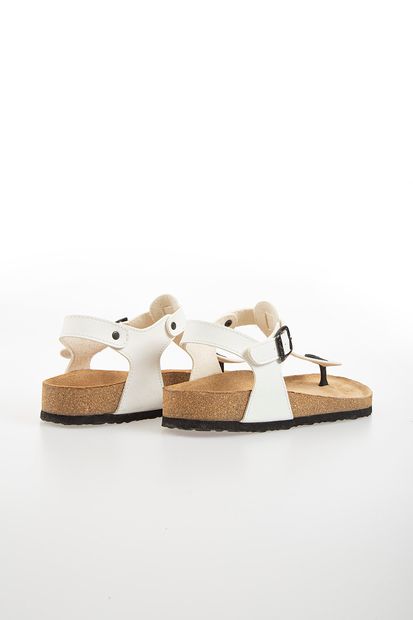 Pierre Cardin Pc-5056 Beyaz Kadın Sandalet - 4