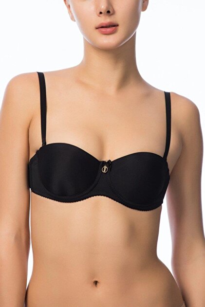 Nbb Women's Back Transparent Supportive Evening Dress Wedding Engagement  Graduation Bra - Black 3586- Trendyol