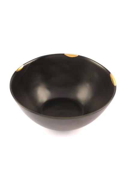 وعاء بورسلين أسود مقاس 23×11 سم