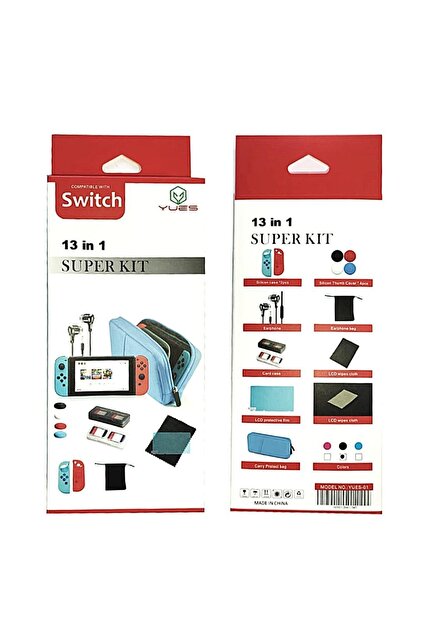 NintendoSwitchソフトセット YUES Nintendo Switch 13in1 Super Kit Çanta Ve Aksesuar Seti