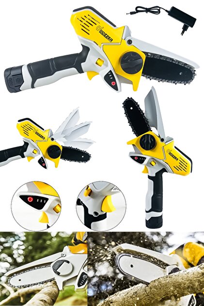 DOZZER Alman 92vf 5ah Tam Profesyonel Zincirli Ağaç Odun Kesme