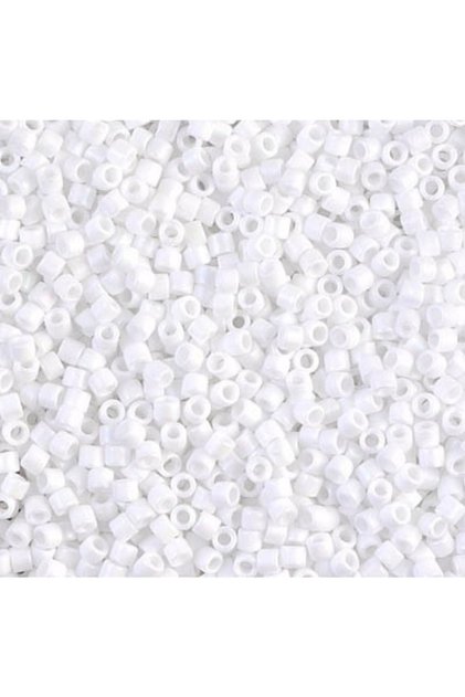 Original Miyuki Delica Beads 11 00 - 7.5 grams Matte White Color
