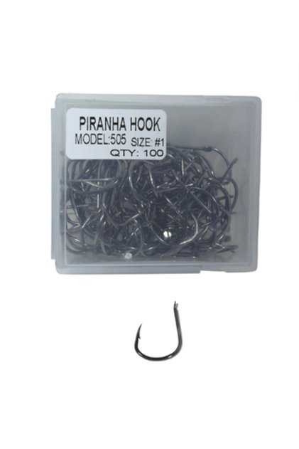 Hook-505-bl-1/0- Numara Geniş Ağızlı Siyah Iğne