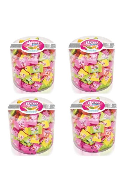 Ibon Sütlü Meyveli Şeker 4 X 1 Kg
