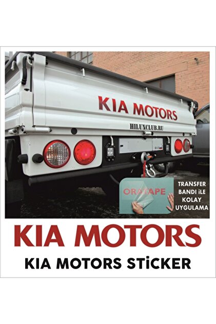 KIA MOTORS Kia Bongo Logo Sticker Case Text Cm- Trendyol