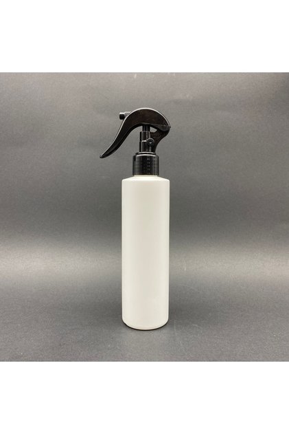 250 Cc White Polyethylene Bottle - Black Timing Spray