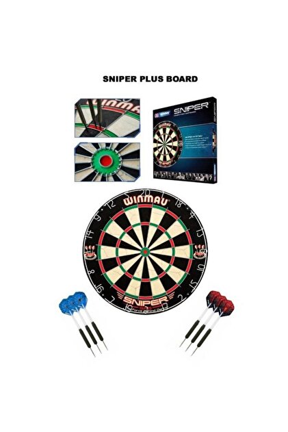 Winmau Profesyonel Dart Seti ( Sniper Hedef Tahtası Ve 6 Adet Ok