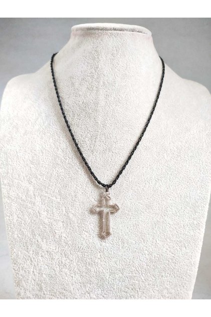 Gothic Cross Püskül Zincir Kolye