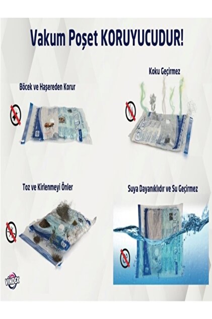 Vindex Vakumlu Poşet 3'lü Set 8682974021186 - Fiyatı, Yorumları