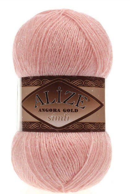 Angora Gold Simli Pembe 5 Adet Color : 363