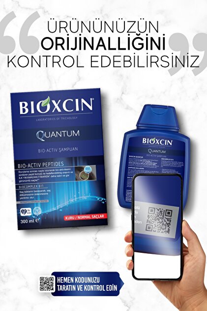 Bioxcin Quantum Normal Ve Kuru Saçlar Için Şampuan 300ml - 3