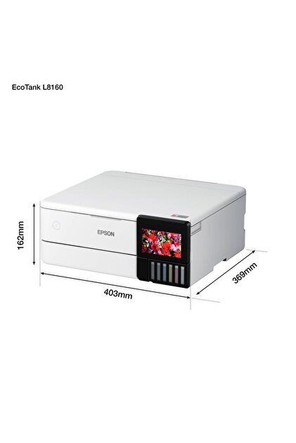 Epson Ecotank L8160 A4 Fotoğraf Yazıcısı Tarayıcı Fotokopi