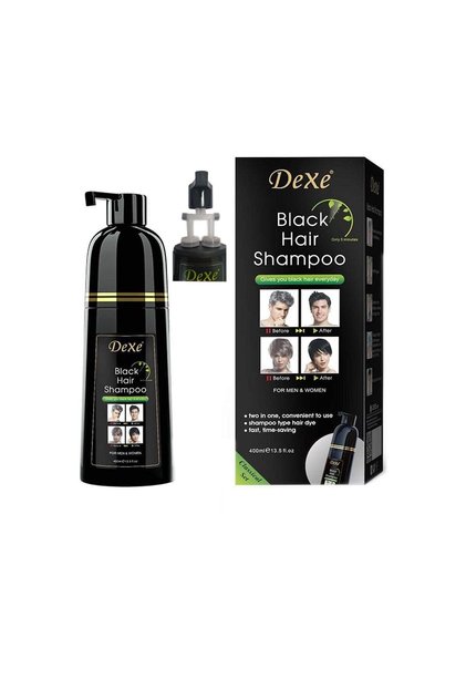 Dexe Hair Blackening Shampoo 400 ml New 2 in One Special Design Bottle