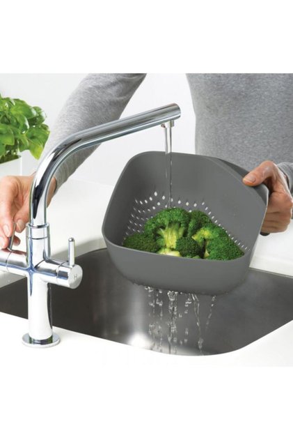 Gray 2-Piece Nest Colander Set