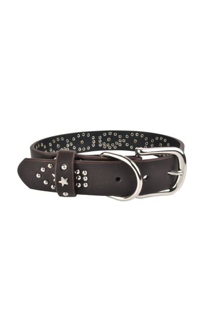 Milano Large Leather Dog Collar 55 Cm