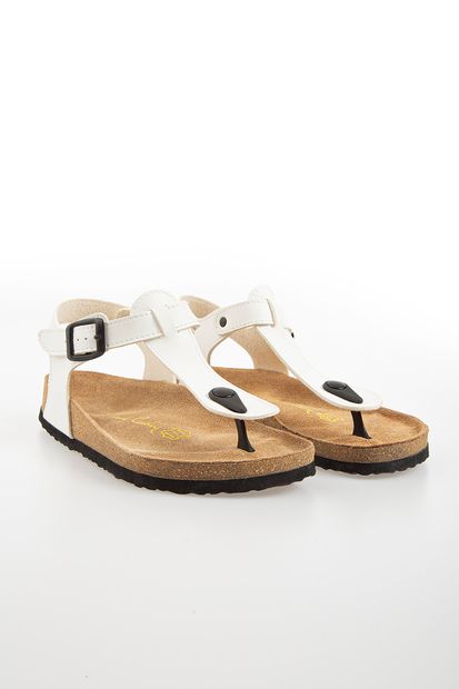 Pierre Cardin Pc-5056 Beyaz Kadın Sandalet - 3