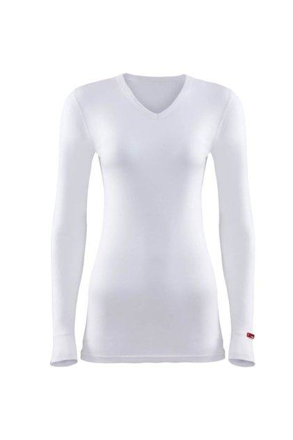 White Black Spade Thermal Level 2 Long Sleeve V Neck 1257