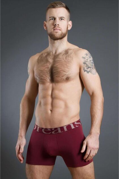Erkek Bordo Modal Boxer